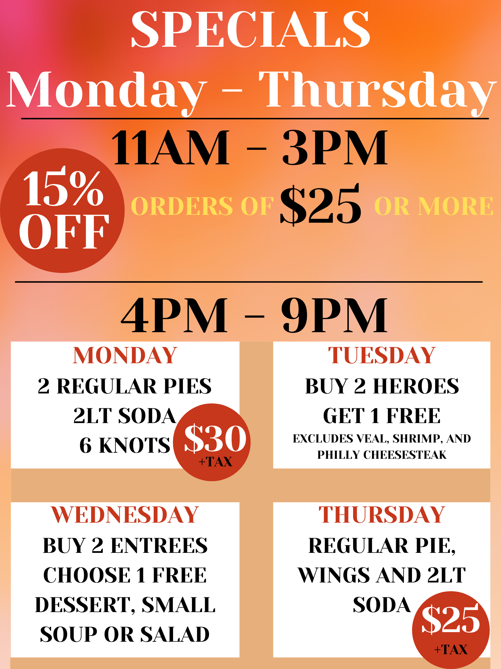 Holiday Specials
